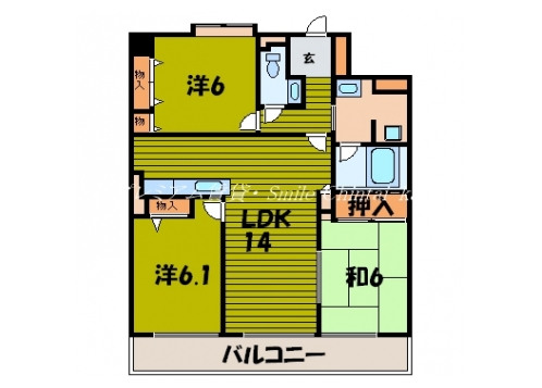 ルイシャトレ下鴨本道 間取り図