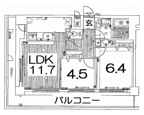 デリード京都北山通 間取り図
