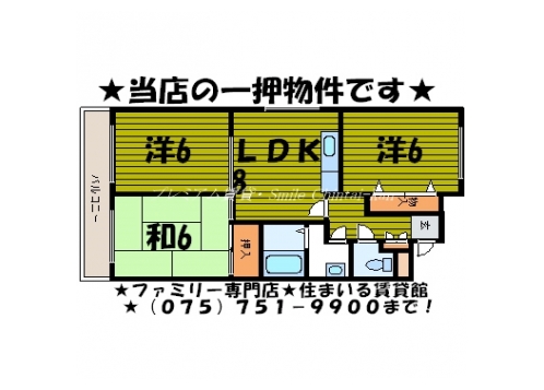 ロイヤルハウス荒草 間取り図