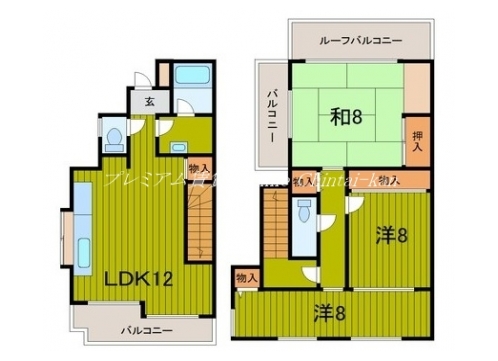 フロイデン北大路 間取り図