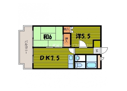 インペリアル聖護院 間取り図