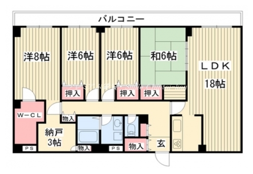 アフィシオン堀川 間取り図