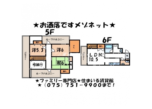 ランブラス二条御幸町 間取り図
