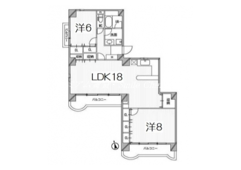 サンフローラ下鴨東 間取り図