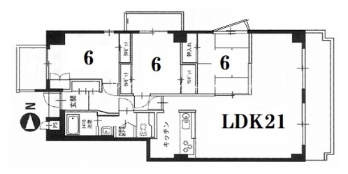 ヴェルドール御所 間取り図