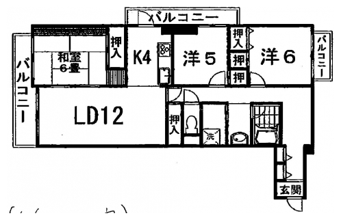 パレロワイヤル岡崎 間取り図