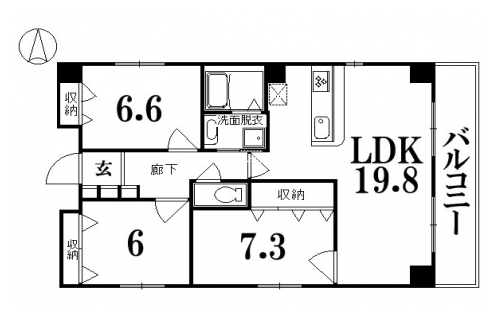 ラファヴェール二条城東 間取り図