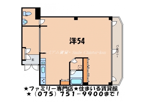 ヴィオレッタ五条 間取り図