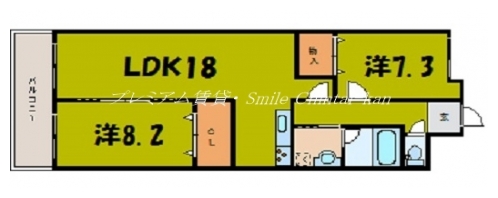 さわらび御所 間取り図