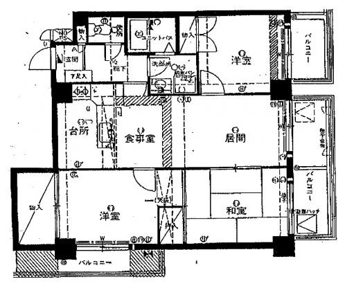 ライオンズＭ京都岡崎 間取り図