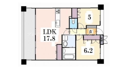 アンビエント高辻通 間取り図