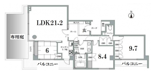 アステシオ清和院 間取り図