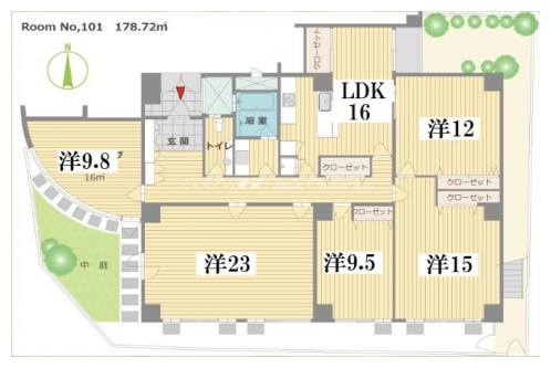 リバーコート下鴨 間取り図