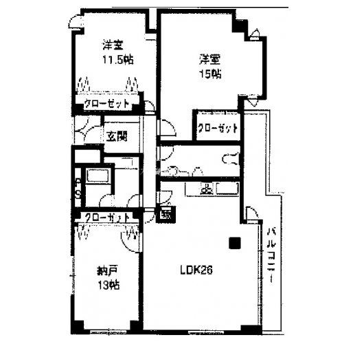 リバーコート下鴨 間取り図
