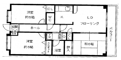 平野鳥居前アーバンライフ 間取り図
