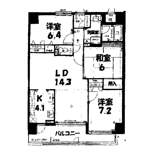 デリード京都洛央 間取り図