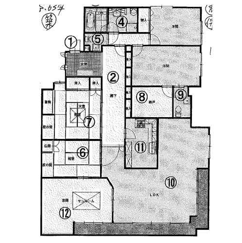 ベルク烏丸 間取り図