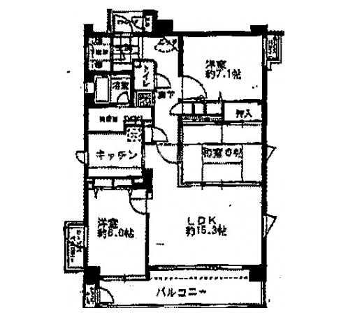 エフュージョン京都今出川 間取り図