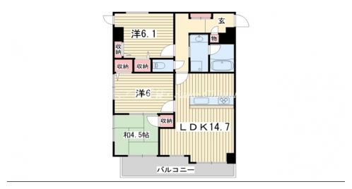 リソシエ今出川堀川 間取り図