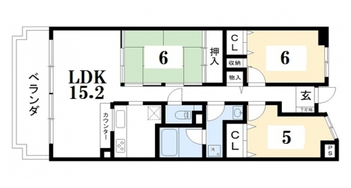 紫野門前町アーバンライフ 間取り図