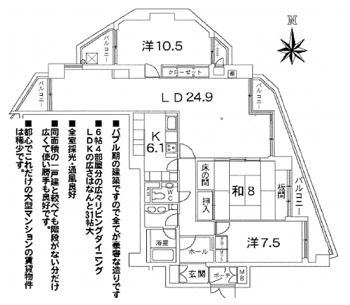 デリードヴィンテージ二条城前 間取り図