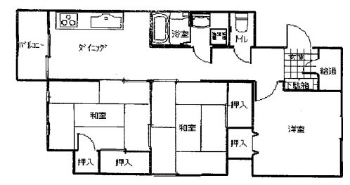 堀川セントラルハイツ 間取り図