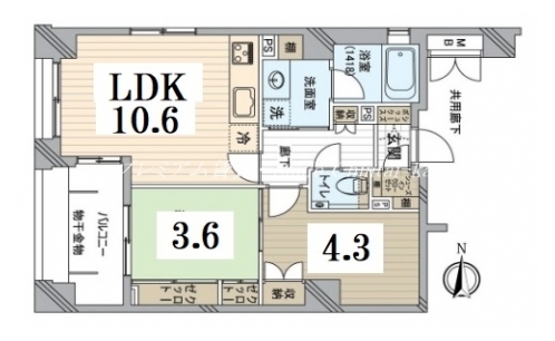 コンフォール御所南 間取り図