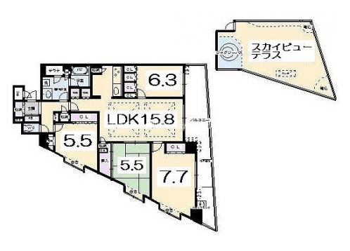 ベラジオ京都清水 間取り図