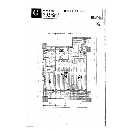 リーガル京都五条堀川 間取り図