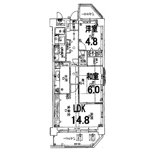 ライオンズM一条智恵光院 間取り図