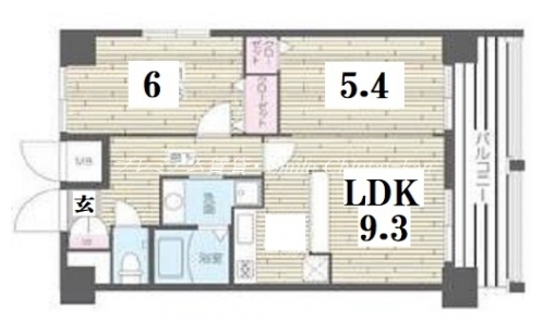 ＨＦレジデンス四条河原町 間取り図
