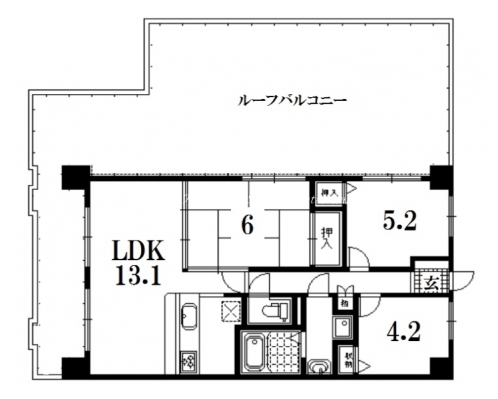 グローバル北白川 間取り図