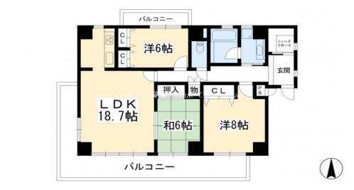 コンチネンタルヒロ 間取り図