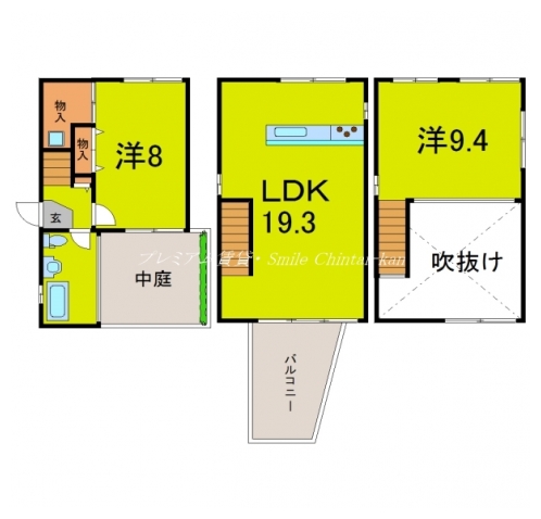 イーストコテージ 間取り図