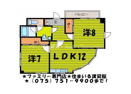 カサデソーラー一乗寺 間取り図