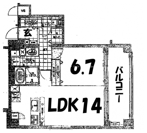 エイペックス京都西陣 間取り図