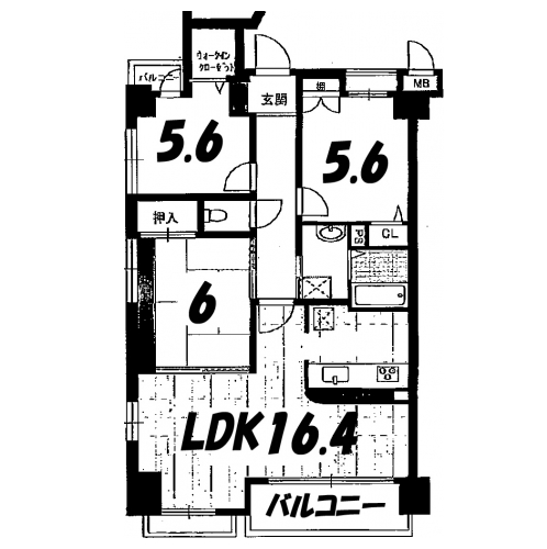 ルイシャトレ東洞院松原 間取り図