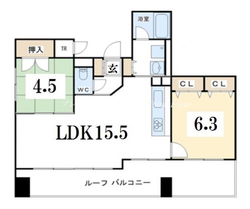 コンフォール室町六角 間取り図