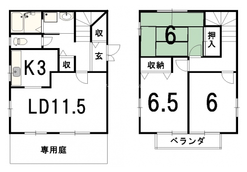 フラット２８ 間取り図