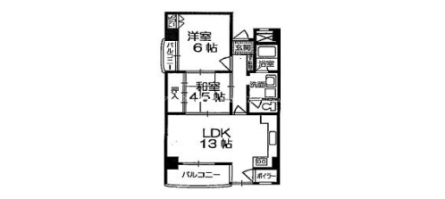 シャトー銀閣 間取り図