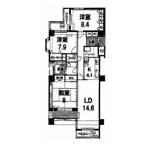 ロイヤルコート柳馬場 間取り図