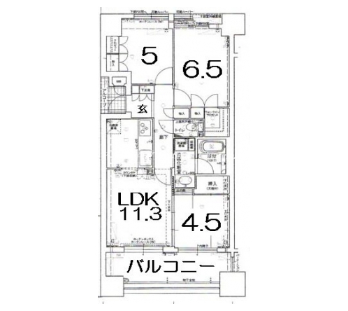 ファインフラッツ三条通 間取り図