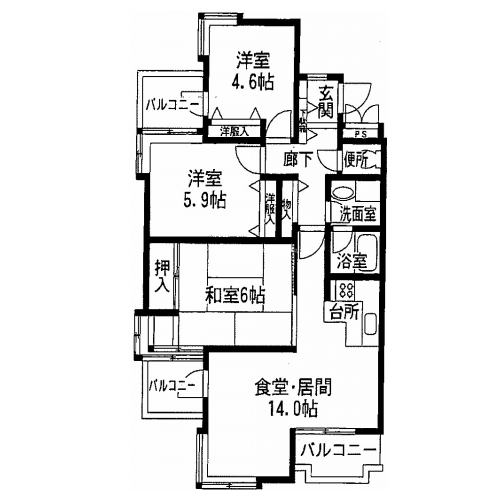 メイゾン鞍馬口 間取り図