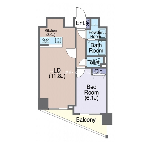 Ｓ－ＲＥＳＩＤＥＮＣＥ河原町 間取り図