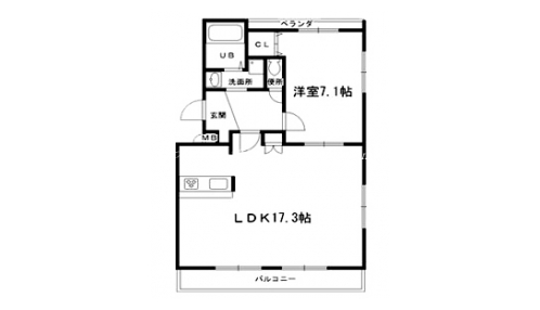 ヒールコート鞍馬口 間取り図