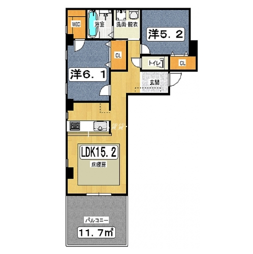 ＣＵＢＥ上堀川ビル 間取り図