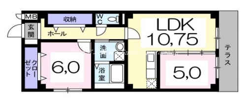 エストモンターニュ 間取り図