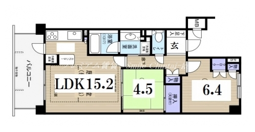 御所西新町通パークホームズ 間取り図