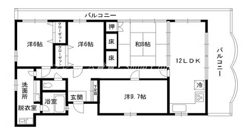 プレミオ下鴨 間取り図