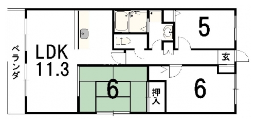 プリマベーラ北山 間取り図